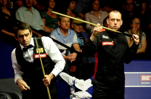 Ronnie O'Sullivan and Mark Williams